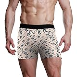 LUNLUMO Moving Arrow Pattern Herren Boxer Unverwear, 1, Medium