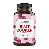 Blutzucker Komplex - 140 Blutzucker Kapseln - abgestimmte Mikronährstoffe speziell für Diabetiker geeignet - mit Traubenkernextrakt OPC, Chrom, Magnesium - vegan (1x 140 Kapseln)