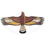 Günther Flugspiele 1146 - Einleiner-Drachen Steinadler, ca. 122 x 68 cm, Kinderdrachen aus robuster PE-Folie, für Kinder ab 4 Jahren, inkl. Griff und Drachenschnur