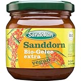 Sanddorn-Gelee extra | Bio Qualität aus Brandenburg | von eigenen Sanddornfeldern | reich an Vitalstoffen | 225g Glas