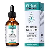 Retinol Serum Gesicht mit Retinol, Hyaluronsäure und Vitamin E Strahlende, Ebenmäßige Haut - Falten Weg Soforteffekt, Hautpflege 60ml