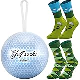 Rainbow Socks – Golf Socks in Ball - Golfball Mit Golfsocken Drin – Ein Geschenk Für Fans Von Golf, Renommierter Sportart, Eleganz Und Klasse – 2 Paar - Größen 41-46