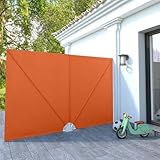 Vopese Terracotta-Rot Faltenmarkise 300x200cm, UV-beständig, für Balkon & Garten Model44573