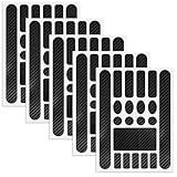 TOPCZY 5 Stück Fahrrad Rahmen Schutz Carbon Aufkleber, Fahrrad Kettenstreben Aufkleber Schutzfolie Rahmenschutz, Fahrrad Schutz Lackschäden Rahmen Aufkleber für Fahrrad, Mountainbike etc