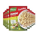 Knorr Spaghetteria Nudel-Fertiggericht Funghi leckeres Nudelgericht fertig in 6 Minuten 10x 150 ml
