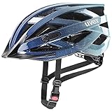 uvex i-vo - leichter Allround-Helm für Damen und Herren - individuelle Größenanpassung - erweiterbar mit LED-Licht - deep space - aqua - 52-57 cm