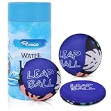 Ryaco Wasserbälle Sprungball – 3 Stück Wasserball Bouncing Ball für Kinder und Erwachsene – Wasserspielzeug Wasserhüpfball für Pool und Meer – Wasserball Kinder Klein Strandball Neoprenball