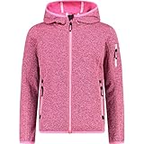 CMP ERROR:#N/A Kinder-knit-tech-jacke Knit-Tech Kinder Jacke Mit Fester Kapuze, Rosa Fluo-Feuerzeug, 164 EU