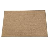 Moderner Sisal-Teppich für Wohnzimmer und Balkon, leicht zu reinigen, Jute-Bodenteppich, Naturfaser, Katzenkratzmatte, grob, strukturiert, beige