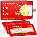 Zeit zu Zweit Date Ideen für Paare - 52 Date Ideen zum freirubbeln für das ganze Jahr - Date Night Ideas Couple Challenge, Paare Geschenke - Geschenk zum Valentinstag