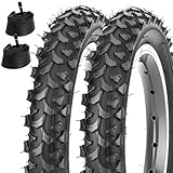 Xastro 12.5 Zoll Fahrradreifen Kinderfahrradreifen 12.5 Zoll Reifen Passend für 12 1/2x2 1/4 Fahrradreifen und Schlauch 2er-Pack Schlauch AV32mm Ventil für Kinderfahrräder Fahrrad Anhänger Kinderwagen