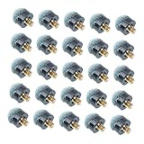 Supvox 25 Stück Teiliges Billard Queue Spitzen Ersatzset Schraubleder Pool Cue Tips aus Langlebigem Verschleißfestem Material für Verbessertes Spielvergnügen ohne Kleber oder Werkzeug