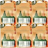 RUUM Nachfüllflakons 6er Pack je 20 ml Pumpkin Spice - Hochwertiger Raumduft Nachfüller - Kompatibel mit Febreze & Ambi Pur 3Volution Duftstecker - Lufterfrischer Nachfüller für Duftvielfalt