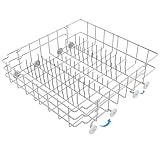 Verbessertes 808602302 Geschirrspülergestell, Ersatzteile, 304 Edelstahl, kompatibel mit Electrolux Kenmore Frigidaire Geschirrspüler Untergestell Montage mit 154174501 Rädern, 154432601 Bodenablauf