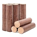 Holzbriketts/Heizbriketts aus 100% Holz (70% Buche, 30% Eiche) | Paket mit 20 kg = 10 Briketts