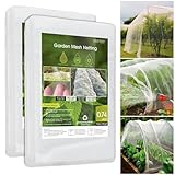 Gemüseschutznetz, RIFNY 1,5x3m Insektenschutznetz Garten Hhochbeet Abdeckung, 2 Stück Gemüse Feinmaschig Pflanzen Kulturschutznetz Vogelnetz Schützen Obstbäume Gemüse vor Insekten