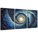 3 Packung Sternenhimmel Diamond Painting Kits, Universum DIY Diamond Painting Bilder Bohren Voll Quadratisch für Erwachsene Kristall Stickerei Kreuzstich Handwerk, Hause Wand Dekor 40x50cm 2S-113