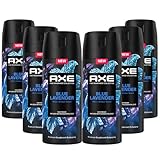 AXE Premium Bodyspray Blue Lavender Deo ohne Aluminiumsalze mit 72 Stunden Schutz gegen Körpergeruch 6x 150 ml