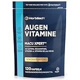 Augenvitamine Hochdosiert mit Lutein und Vitamin A | 120 Vegan Kapseln | Komplex mit Zeaxanthin, Beta Carotene und mehr! | Eye Complex | von Horbaach