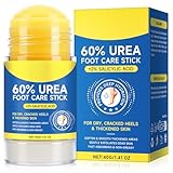 60 % Urea mit 2 % Salicylsäure, Urea Fußpflegestift, Fußlotion-Stick, Fußpflegecreme, Feuchtigkeitscreme und spendet Feuchtigkeit für trockene, rissige Füße, Knie, Ellbogen, Hände, Fersenstab für