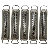 TOYANDONA 5 Sätze Teiliges Edelstahl Poolabdeckungs Federn Schutzhülsen Wetterfeste Federn für Runde und Rechteckige Poolüberdachungen Langlebig und Deckenschonend Ersatz für