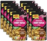 Maggi Food Travel Würzpaste Curry Indian Style (Ohne Konservierungsstoffe, Vegetarisch) 10er Pack (10 x 65g)