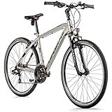 Leaderfox 28 Zoll Cross Fahrrad Leader Fox Away Trekking Bike 21 Gang Silber matt Rh57cm, K23/1/1/1/1/225