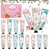 15 Pack Handcreme Set Geschenkset Weihnachten Kleine Geschenke für Frauen Feuchtigkeitscreme Handlotion für Trockene Rissige Hände Fuß, Weihnachtsgeschenke Kleinigkeiten, Stock Stuffers Bulk