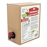 Bio Sauerkirsche Direktsaft 3 Liter Box - Sauerkirschsaft aus 100% europäischen Sauerkirschen - Veganer Sauerkirsch Saft, ohne zugesetzten Zucker, ohne Süßstoffe (lt. Gesetz)