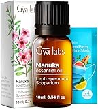 Gya Labs Ätherisches Manuka Öl für die Haut - 100% Reines Natürliches Manuka-Öl für Haut, Nägel, Kerzenherstellung und Aromatherapie - Kräuter und erdiger Duft (10 ml)