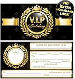 VULAVA 12x VIP EINLADUNGSKARTEN Junge Mädchen Erwachsene - die Party Karten sind die VIP EINLADUNG für Jugendweihe Silvester Hochzeit Geburtstag Einladung Kindergeburtstag Jungen Jubiläum Ticket