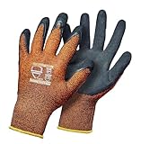 Arttribute 12 Paar Gr. 9-11 Arbeitshandschuhe robust u. bequem Herren Damen Unisex Arbeitshandschuhe Gartenhandschuhe Mechaniker Handschuhe Montagehandschuhe mit Latex Beschichtung (11-XXL (12 Paar))