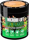 MICROBE-LIFT Vita Flakes - 250 ml - Hochwertiges Flockenfutter als Alleinfutter, fördert Gesundheit und Vitalität von Fischen in Süßwasseraquarien.