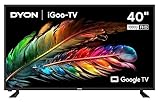 DYON iGoo-TV 40F 100cm (40 Zoll) Google TV (Full-HD, HD Triple Tuner, Prime Video, Netflix, Google Play Store für DAZN, Disney+, Apple TV+, Paramount+, waipu.tv UVM., Google Assistant) [Mod. 2023]