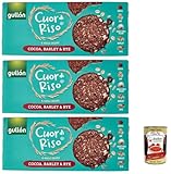 Gullón Cuor di Riso e Cereali Integrali Cacao, Orzo & Segale, kekse mit Kakao, Gerste und Roggen 3x 250 g + Italian Gourmet polpa 400g