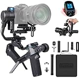 FeiyuTech SCORP-2 Kit Kamera Stabilisator, integrierter AI-Tracker, 3-Achsen-Gimbal für spiegellose Sony/Canon/Nikon/Fujifilm- und DSLR-Kameras, Upgrade-Joystick und Touchscreen, 5.51lbs Zuladung