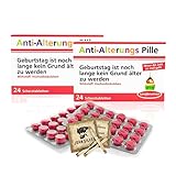 Anti Alterungspille Scherztabletten Schokolinsen 2 x 22g mit John Silver® Orakelsprüchen