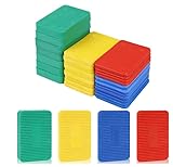 20 Stk Unterlegplatten Kunststoff,Abstandshalter Kunststoff Verglasungsklötze Kunststoffkeile Ausgleichsplättchen zum Nivellieren,Keile Kunststoffplatten, Abstandhalter Distanzklötze(1,5/3/5/10 mm)