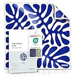 Bellphany XXL Brillenputztuch 30x30cm - Mikrofasertuch Microfaser Optikerqualität zur Reinigung von Brille, Smartphone, Tablet, Kamera, Botanical