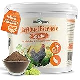 Ida Plus - Geflügel Bierhefe Spezial - 1500 g - Futterergänzung für Hühner, Wachteln & anderes - reich an B-Vitaminen, Aminosäuren, Mineralien & Spurenelemente - unterstützt die Federbildung