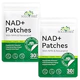 NAD+ Pflaster 30 Stück– 500 mg NMN & Resveratrol – Anti-Aging-Pflaster, 8-Stunden Energie NAD Boost Patches mit NAC & CoQ10, transdermales NAD+ Supplement (60 Stück)