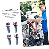 TOYANDONA 6Stücke Schrauben für Bike Rotor Oxidations Rotschrauben für Mountainbikes Rennräder und Klappräder Langlebig und Korrosionsbeständig