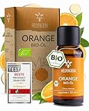 Heldengrün® BIO Orangenöl [100% NATURREIN] Kaltgepresst aus echten Orangen - Orangenöl zum Verzehr - Ätherisches Öl - Duftöl Orange Oil