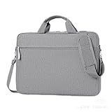 Fangehong Laptoptasche, Laptop Aktentasche 15.6-16.1' Zoll, Computertasche, Handtasche Umhängetasche mit Schultergurt, Business Taschen Herren, Arbeitstasche Wasserdicht für Reisen Business (Grau)