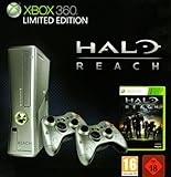 Xbox 360 - Konsole 250 GB, silber - Limited Edition inkl. Halo Reach + 2 Controller [PEGI]