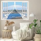 Magnet Fliegengitter Fenster 138 x 122 cm Automatisches Schließen, Klettband Oben, Nicht Kürzbar Fliegengitter Insektenschutzrollo für Terrasse Schlafzimmer Usw, Weiß