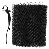 Zerodeko 1 Rolle gitterschutz laubfangnetz Laubschutzgitter Abflusssiebnetz Laubschutznetz Dachrinne Schuttschutznetz gewebtes Drahtgeflecht Gitterrinnenschutz Sport Black