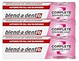 Blend-a-dent Complete Haftcreme Neutral für Voll- und Teilprothesen, 47g, 3er-Pack