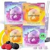 waterdrop® Mango & Beeren Fusion – 48 Waterdrop Würfel - Paradise & Wildberry Fusion – Zuckerfreier Durstlöscher & Alternative zu Getränkesirup und Geschmackspulver - Geschmack für Wasser ohne Zucker