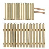 Gartenpirat Holzpaket für Lattenzaun Lärche 180x90 13 Zaunlatten 2 Riegel